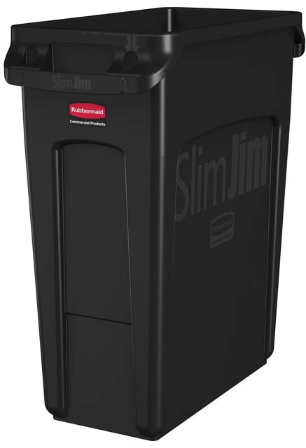 Vented Slim Jim コンテナ 60L (16ガロン) 黒